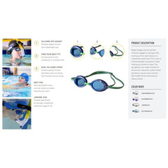 Ochelari înot pentru copii Finis Ripple Goggles - Clear-Pink