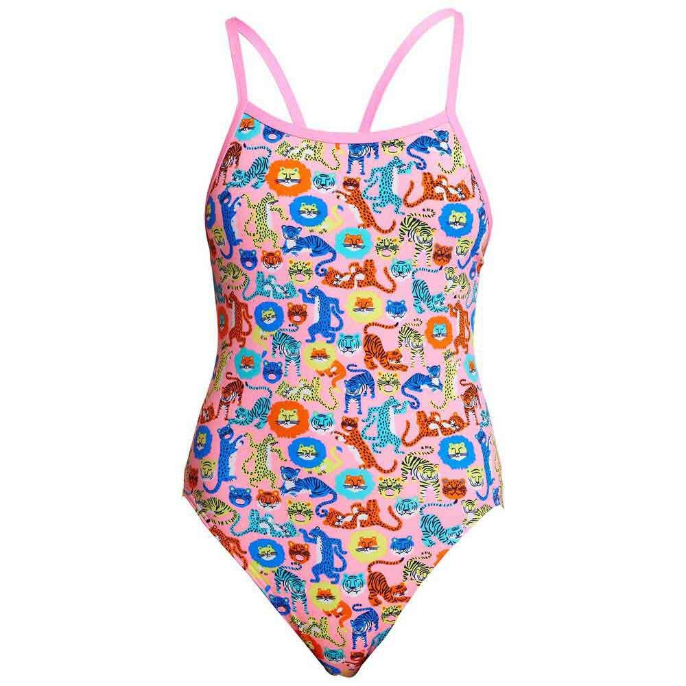 Costum înot fete Funkita Single Strap - Feline Fiesta