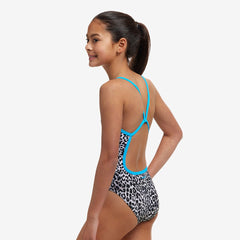 Costum înot Fete Funkita Single Strap One Piece - White Walker
