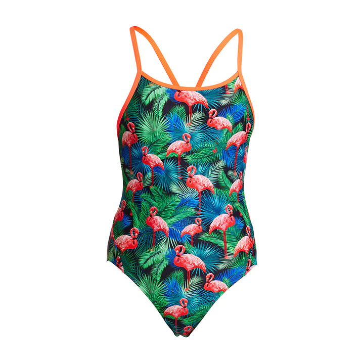 Costum înot Fete Funkita Diamond Back One Piece - Jungle Bungle