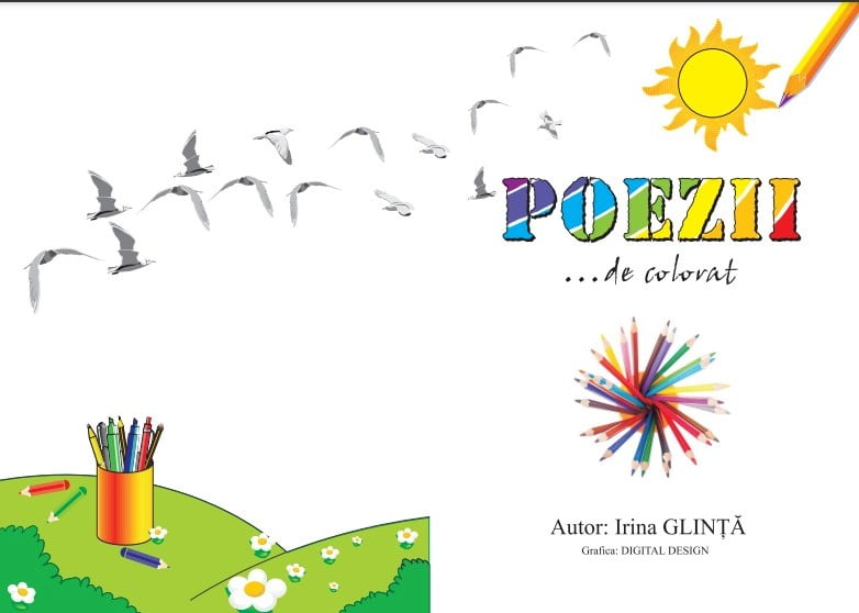 Carte de citit și colorat "Poezii de colorat 3"