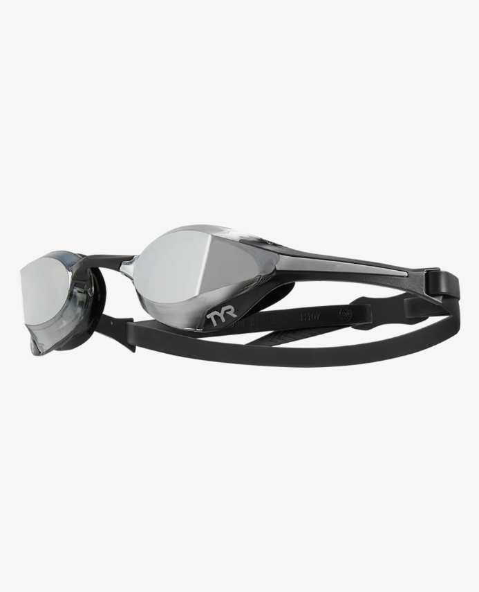 Ochelari înot de competiție TYR Tracer X Elite Mirrored (Silver/Black)