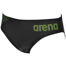 Slip bărbați Arena Slipstream Brief (Black-Leaf)