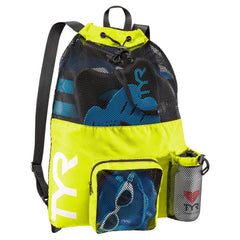 Sac echipament TYR Big Mesh Mummy Backpack (Galben)