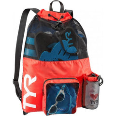 Sac echipament TYR Big Mesh Mummy Backpack (Roșu)