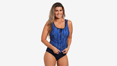 Maiou damă Funkita Zip Front Tankini Top Satin Silk