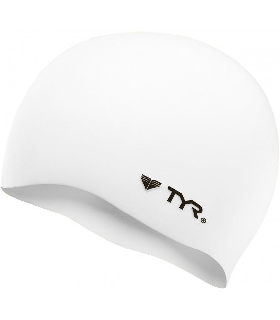 Cască înot silicon TYR LCS (alb)