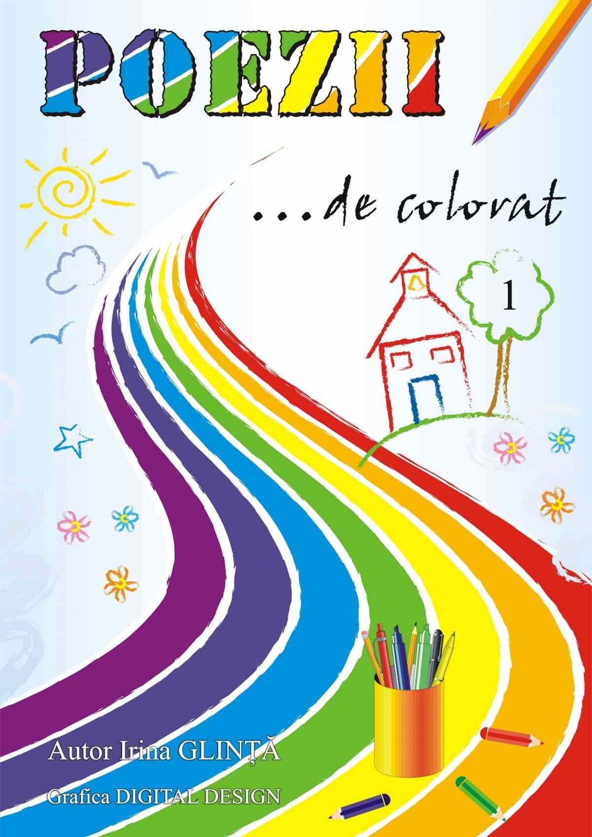 Carte de citit și colorat "Poezii de colorat 1"