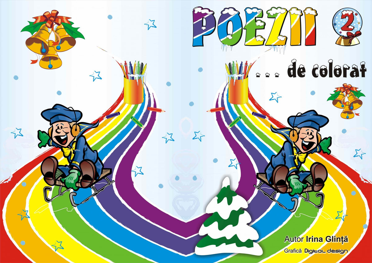 Carte de citit și colorat "Poezii de colorat 2"
