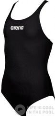 Costum de Inot de Antrenament Fete Arena Solid Swim Pro Black-White