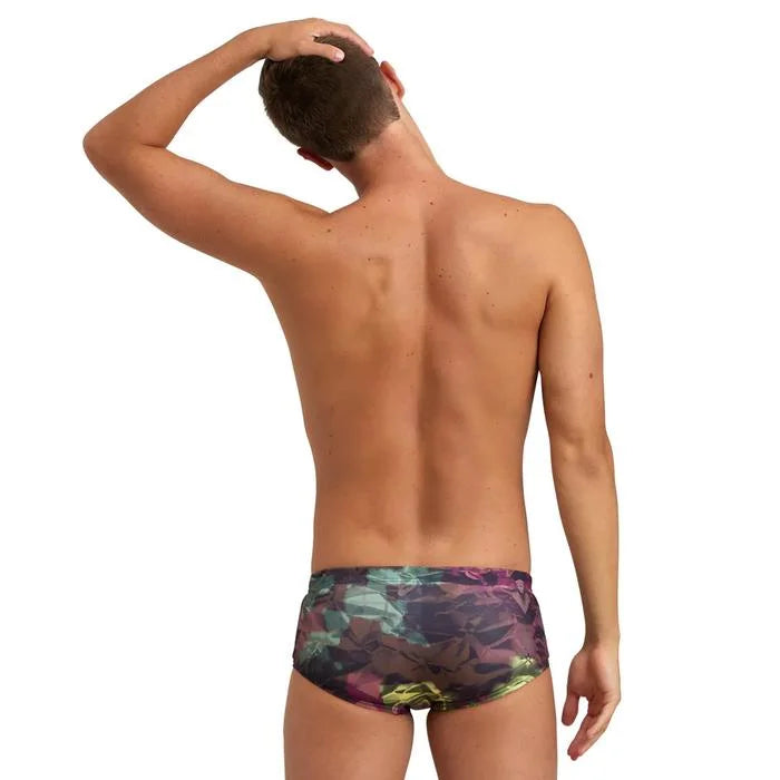 Slip bărbați Arena One Hero Camo Low Waist Short