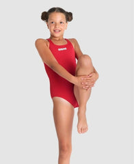Costum înot Arena Solid Swim Pro Jr (Red-White)