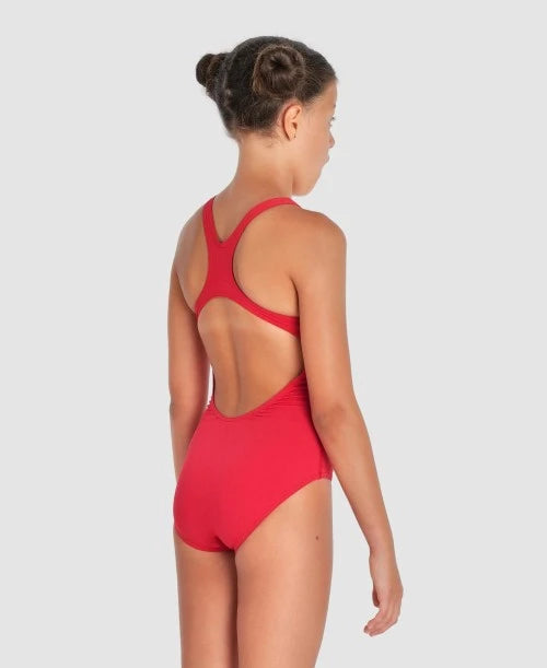 Costum înot Arena Solid Swim Pro Jr (Red-White)
