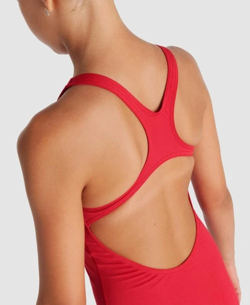 Costum înot Arena Solid Swim Pro Jr (Red-White)