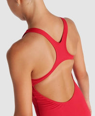 Costum înot Arena Solid Swim Pro Jr (Red-White)