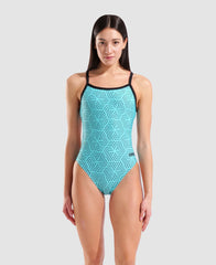 Costum înot femei Arena Allover Swimsuit Challenge Back
