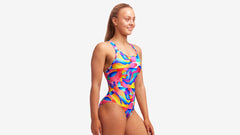 Costum înot Femei Funkita Eclipse One Piece - Radar Rage