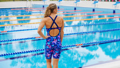 Costum înot Femei Funkita Fast Legs - Liquid Lights