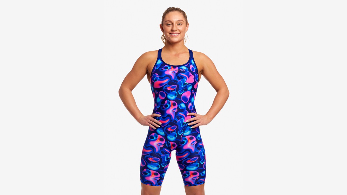 Costum înot Femei Funkita Fast Legs - Liquid Lights