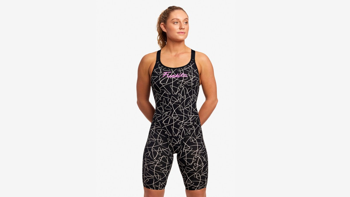 Costum înot Femei Funkita Fast Legs - Texta Mess