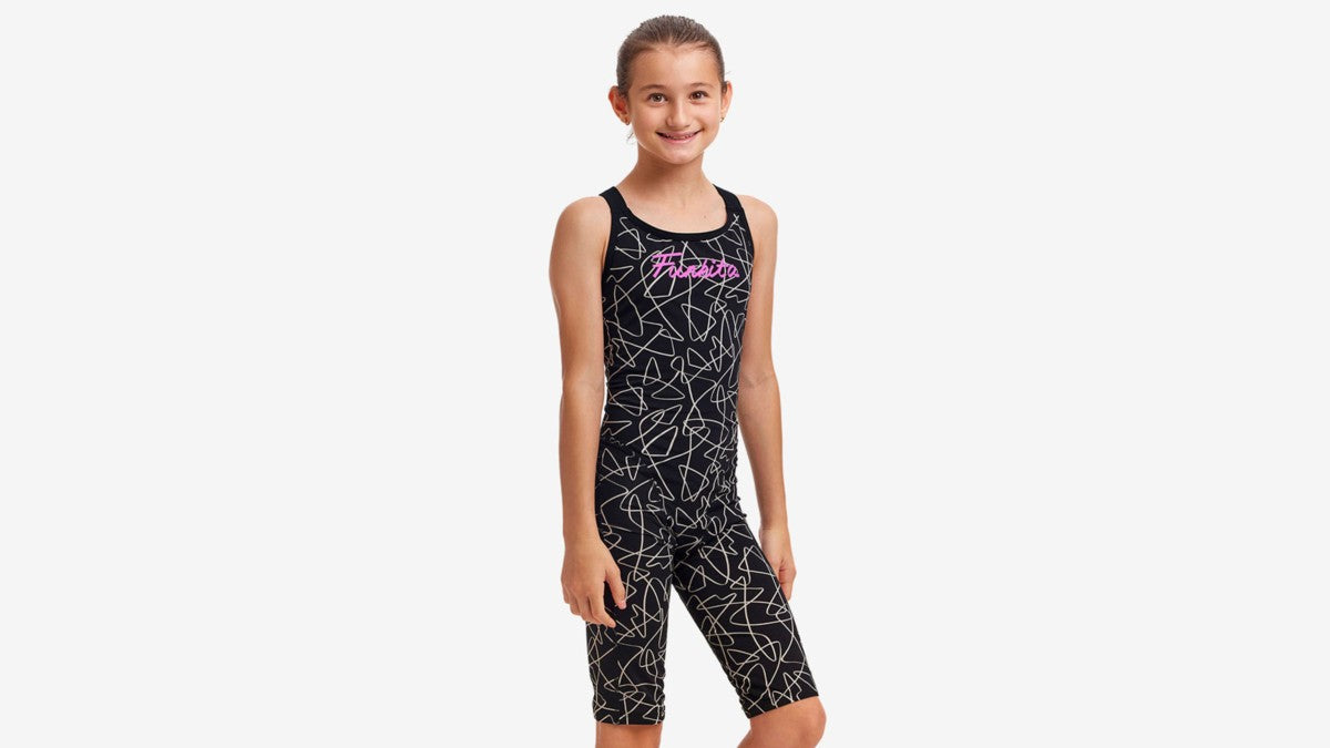 Costum înot Fete Funkita Fast Legs - Texta Mess
