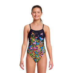 Costum înot Fete Funkita Single Strap One Piece - Macaw Magic