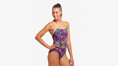 Costum înot Femei Funkita Single Strap One Piece - Palm Puppy