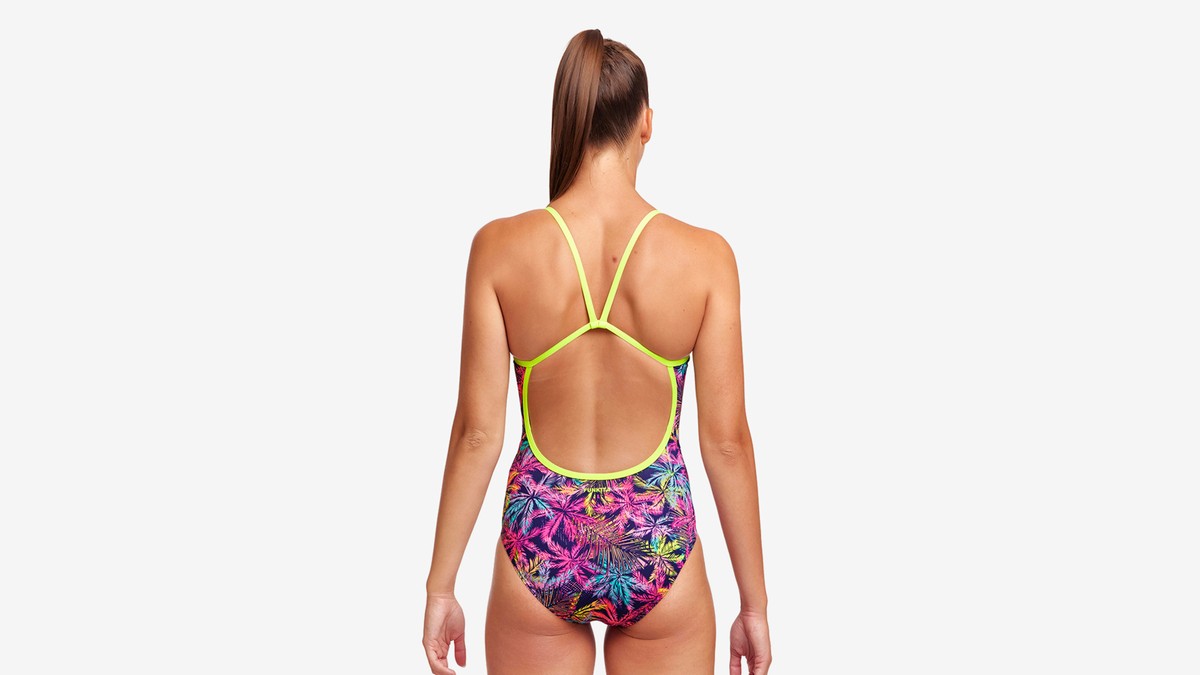 Costum înot Femei Funkita Single Strap One Piece - Palm Puppy