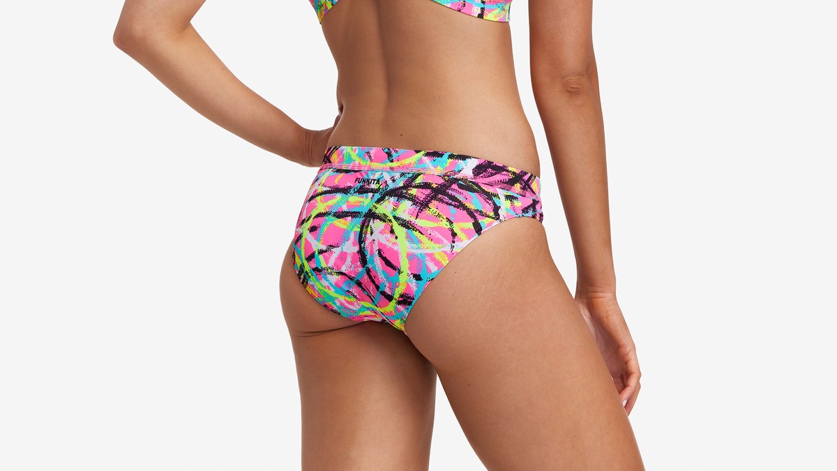 Slip înot Femei Funkita Sports Brief Donut Delight