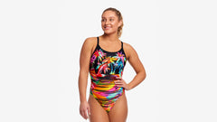 Costum înot Femei Funkita Diamond Back One Piece - Sunset City