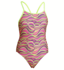 Costum înot Fete Funkita Diamond Back One Piece - Swerve Up