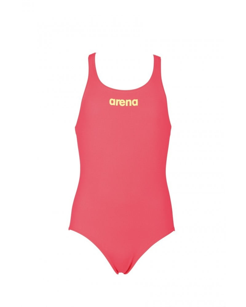 Costum înot Arena Solid Swim Pro Jr. (roz-fosforescent)