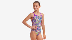 Costum înot Fete Funkita Tie Me Tight One Piece - Donkey Doll