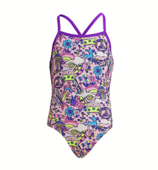 Costum înot Fete Funkita Tie Me Tight One Piece - Donkey Doll