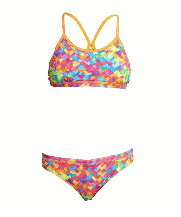 Costum înot Fete Racerback Two Piece - Stroke Rate