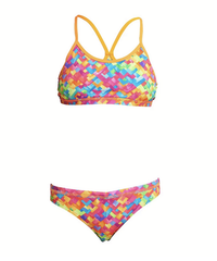 Costum înot Fete Racerback Two Piece - Stroke Rate