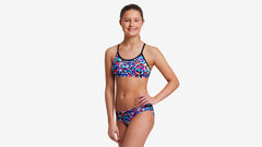 Costum înot Funkita fete Racerback Two Piece - Video Star