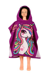 Poncho copii microfibră (59 x 61)