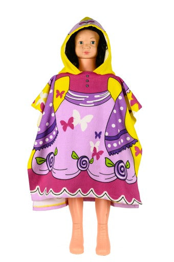 Poncho copii microfibră (59 x 61)