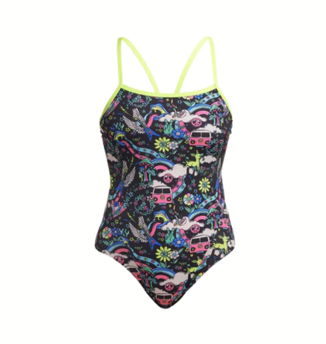 Costum înot Femei Funkita Single Strap One Piece - Hippy Dippy