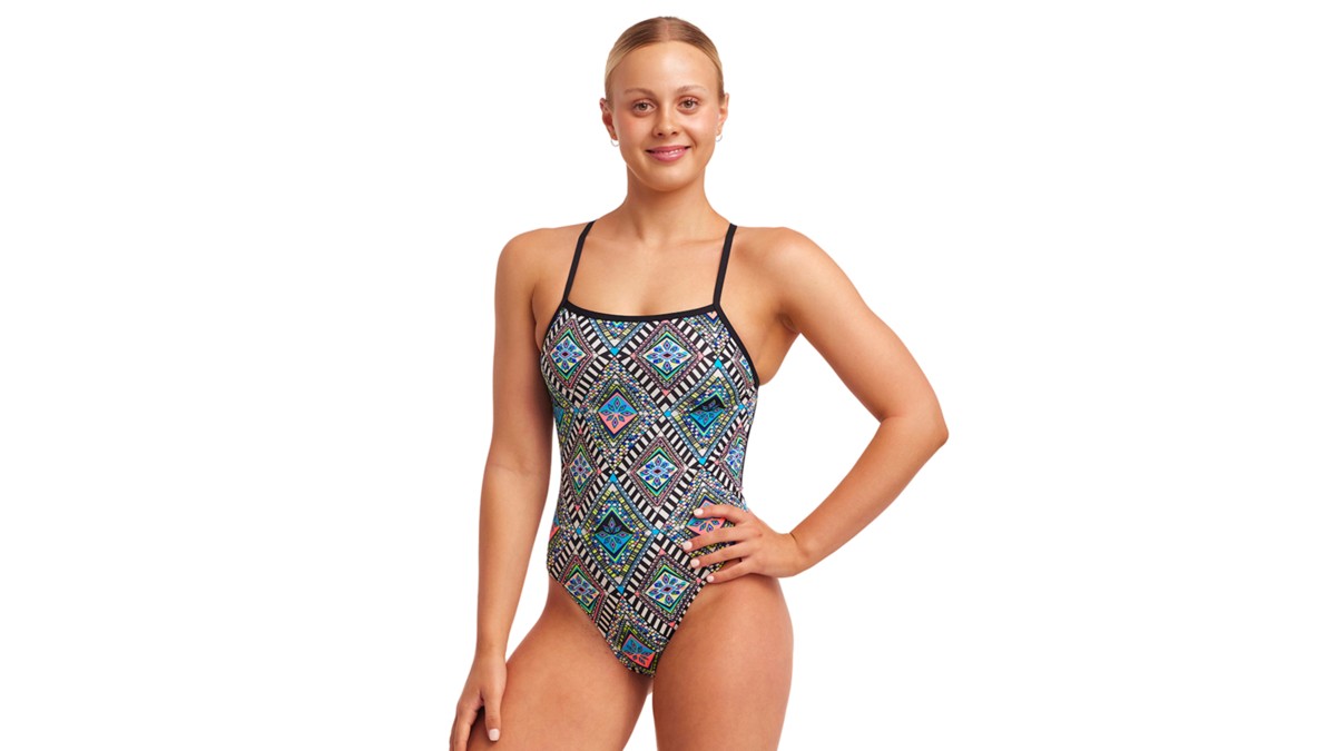 Costum înot Femei Funkita Single Strength One Piece - Weave Please