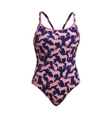 Costum înot Femei Funkita Diamond Back One Piece - Sweet Stripes