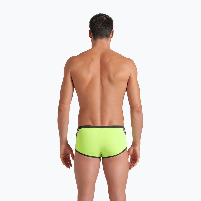 Slip înot bărbați Arena Icons Swim Low Waist Short (lime/dark)
