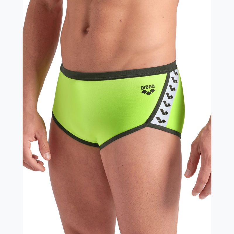 Slip înot bărbați Arena Icons Swim Low Waist Short (lime/dark)