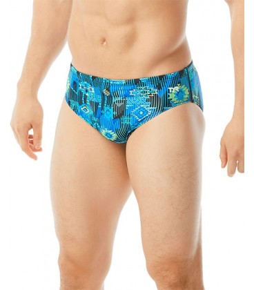 Slip bărbați TYR Azoic Racer (blue-multi)