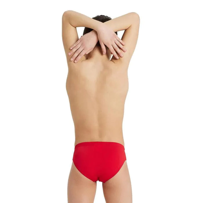 Slip Arena Băieți Solid Jr Brief (rosu)