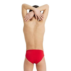 Slip Arena Băieți Solid Jr Brief (rosu)