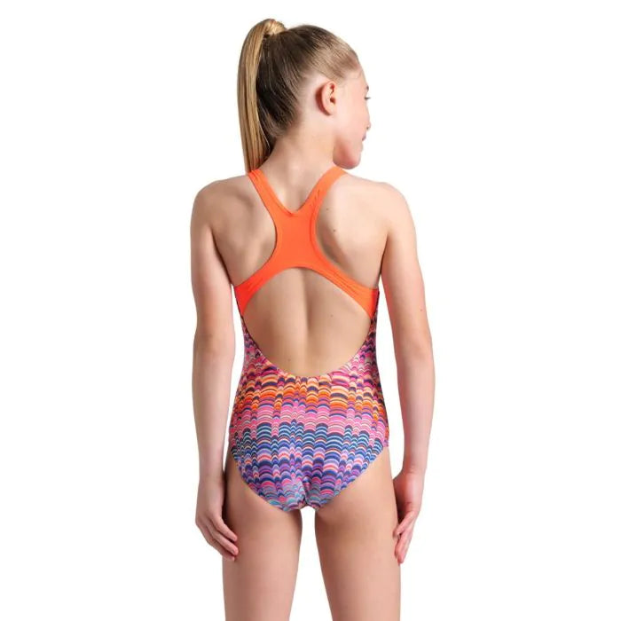 Costum Baie Fete Arena Ondulation Swim Pro Back (Violet-Coral)