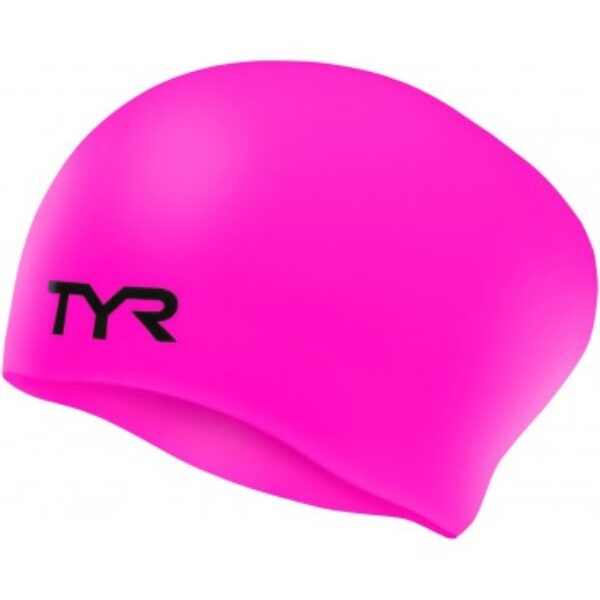 Cască înot silicon TYR pentru păr lung (roz)