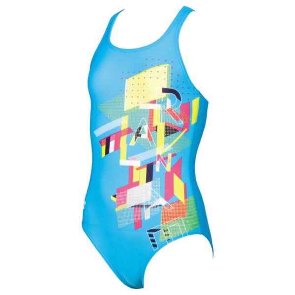 Costum înot fete Arena Vind Jr (turcoaz-multi)